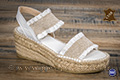 Sandale compensée blanche - n°9jun07